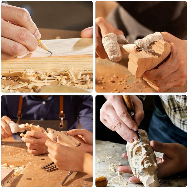 Woodworking Kits For Adults - ABVA Basswood Carving Blocks, 16x 4x2x2