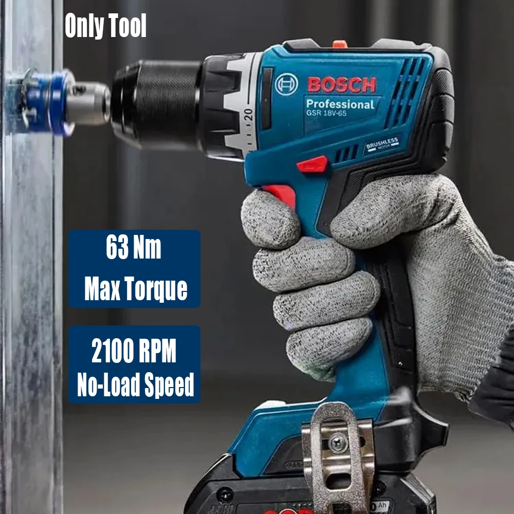 Bosch GSR 18V-65 Brushless Ele - Woodworking Drill ulasan dan harga