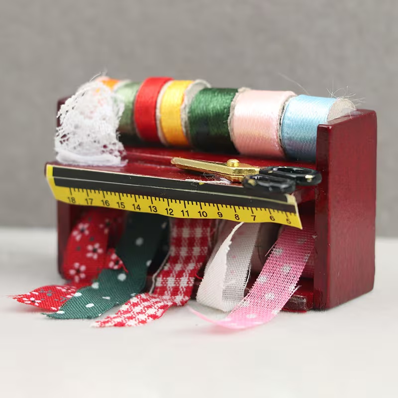 Dollhouse Mini Sewing Box with - Woodworking Diy ulasan dan harga