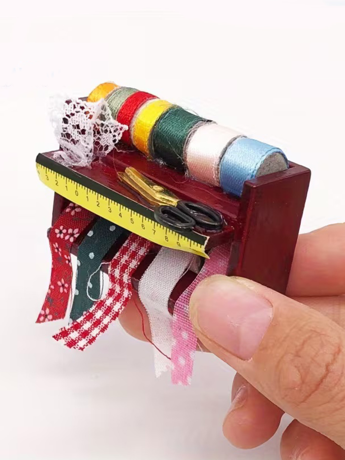 Dollhouse Mini Sewing Box with - Woodworking Diy ulasan dan harga