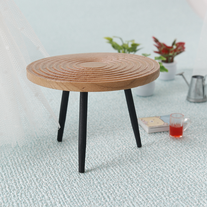 1:12 Dollhouse Miniature Round - Woodworking Diy ulasan dan harga