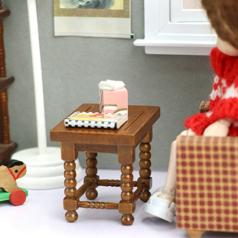 1:12 Dollhouse Miniature Round - Woodworking Diy ulasan dan harga
