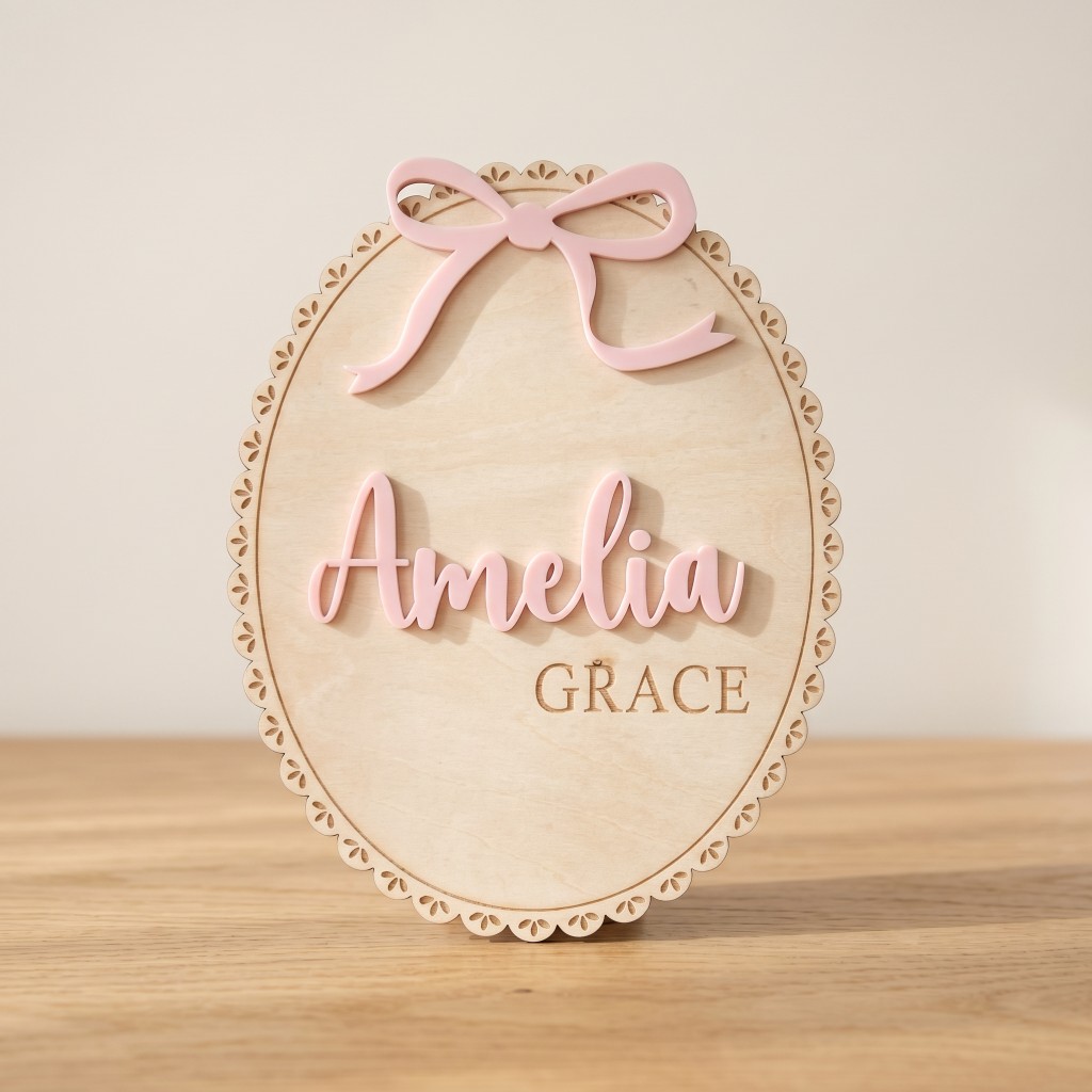 1Pc Custom Bow Lace Edge Baby  - Woodworking For Beginners ulasan dan harga
