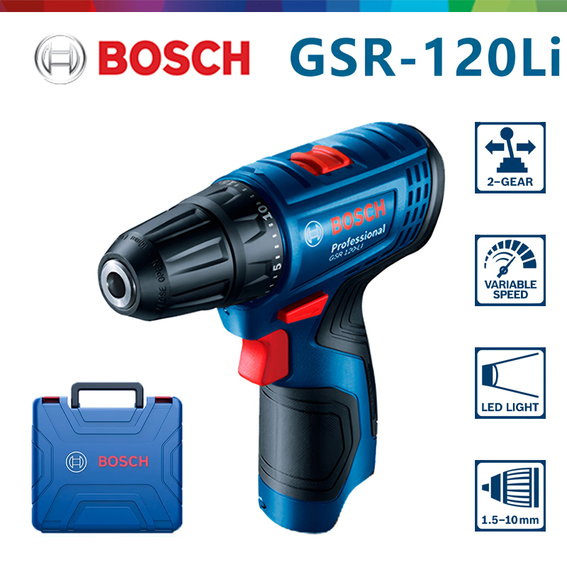 Bosch GSR 120-LI 12V Lithium E - Woodworking Drill ulasan dan harga