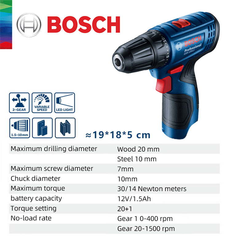 Bosch GSR 120-LI 12V Lithium E - Woodworking Drill ulasan dan harga