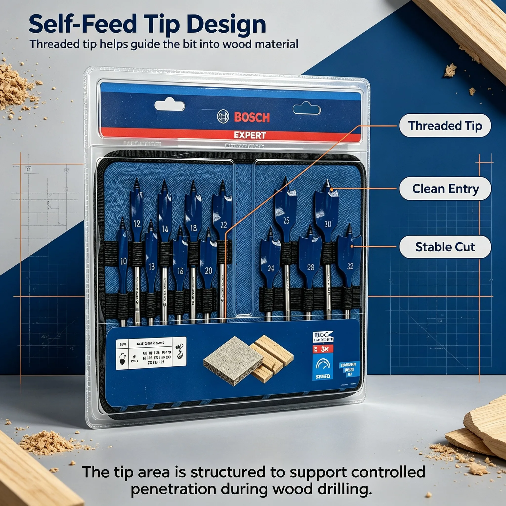 Bosch Accessories Triple Point - Woodworking Drill ulasan dan harga