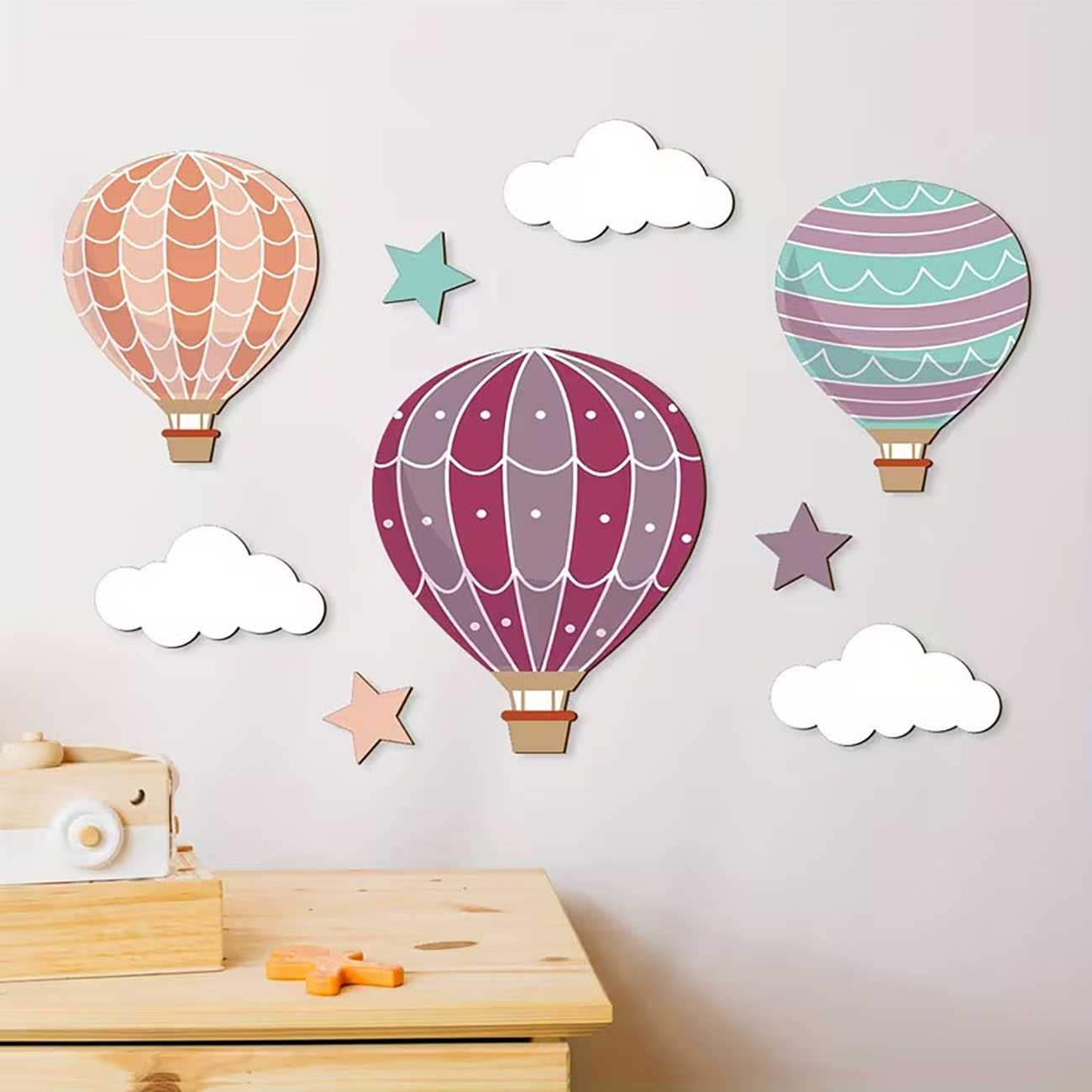 Hot Air Balloon Cloud Star Woo - Woodworking For Beginners ulasan dan harga