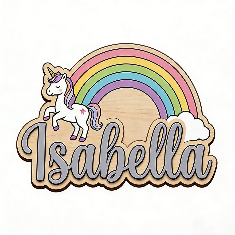 Unicorn & Pastel Rainbow Custo - Woodworking For Beginners ulasan dan harga