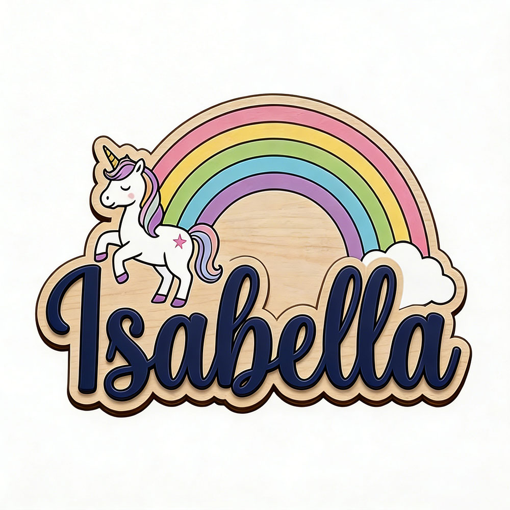 Unicorn & Pastel Rainbow Custo - Woodworking For Beginners ulasan dan harga